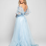 Vestido Longo Glamour Decote Trabalhado Missangas