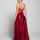 Robe transparente à décolleté drapé de la collection Corsettry de Glamour