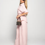 Twinset Ti.Amo 100% Linho Camisa/Blazer Bolsos + Calça