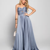 Vestido Glamour Decote Drapeado Tipo Nó