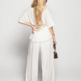 Twinset Ti.Amo 100% Linho Camisa/Blazer Bolsos + Calça