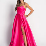 Vestido Longo Glamour Decote Drapeado