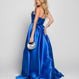 Vestido Longo Glamour Decote Drapeado