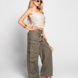Calça Ti.Amo De Ganga Cargo Wide Leg