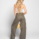 Calça Ti.Amo De Ganga Cargo Wide Leg