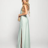 Vestido Glamour Longo Abertural Lateral