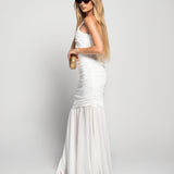 Vestido Bandage One Shoulder Drapeado Lateral