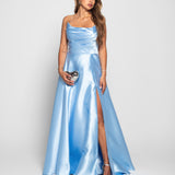 Vestido Longo Glamour Decote Drapeado