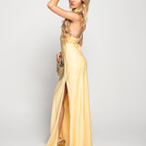 Vestido Glamour Longo Abertural Lateral