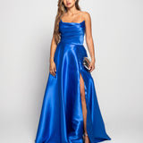 Vestido Longo Glamour Decote Drapeado