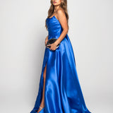 Vestido Longo Glamour Decote Drapeado