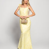 Vestido Longo Glamour Jacquard Core Sereia