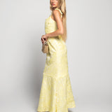 Vestido Longo Glamour Jacquard Core Sereia
