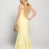 Vestido Longo Glamour Jacquard Core Sereia