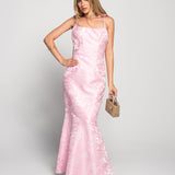 Vestido Longo Glamour Jacquard Core Sereia