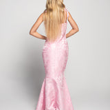 Vestido Longo Glamour Jacquard Core Sereia