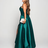 Vestido Longo Glamour Decote Drapeado