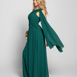 Vestido Glamour One Shoulder Decote Plissado