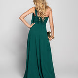 Vestido Glamour One Shoulder Decote Plissado