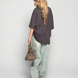 Calça Ti.Amo De Ganga Wide Leg Com Rotos