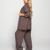 Twinset Ti.Amo 100% Linho Blazer Cruzado + Calça