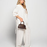 Twinset Ti.Amo 100% Linho Blazer Cruzado + Calça