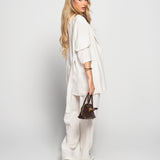 Twinset Ti.Amo 100% Linho Blazer Cruzado + Calça