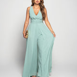 Jumpsuit Queen Size Abertura Frontal