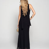 Vestido Longo Off Shoulder Com Fita