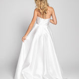 Vestido Longo Glamour Decote Drapeado
