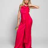 Vestido Glamour Drapeado Alsa Prolongada
