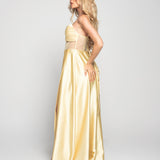 Robe transparente à décolleté drapé de la collection Corsettry de Glamour
