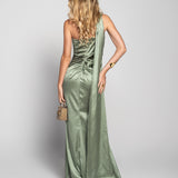 Vestido Glamour Drapeado Alsa Prolongada