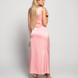 Vestido One Shoulder Aplicações Douradas