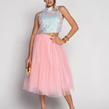 Tulle Midi Skirt