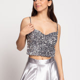 Haut à paillettes