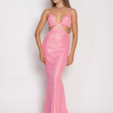 Cut Out Sequin Dress