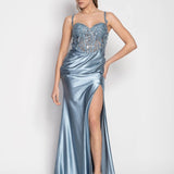 Glamour Corsettry Dress with Sequins and Embroidery