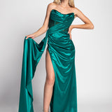 Glamour Rhinestone Mermaid Effect Dress