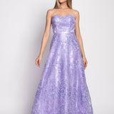 Long Dress with Sequins and Embroidery