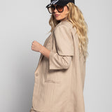 Blazer Lumina Oversize Em Tencel