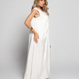 Vestido Ti.Amo De Cetim Decote Em V Com Nó