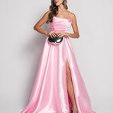 Vestido Longo Glamour Decote Drapeado