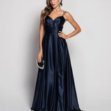 Long Dress with Ruffle Effect and Side Opening