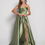 Vestido Longo Glamour Decote Drapeado