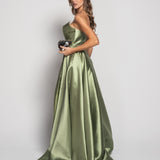 Vestido Longo Glamour Decote Drapeado