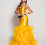 Voluminous Tulle Fitted Glamour Dress
