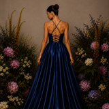 Vestido Longo Efeito Folhos Abertura Lateral