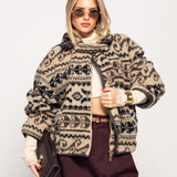 Casaco Ti.Amo De Pêlo Com Padrão Histórico