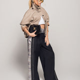 Calça Ti.Amo Wide Leg Efeito Duplo